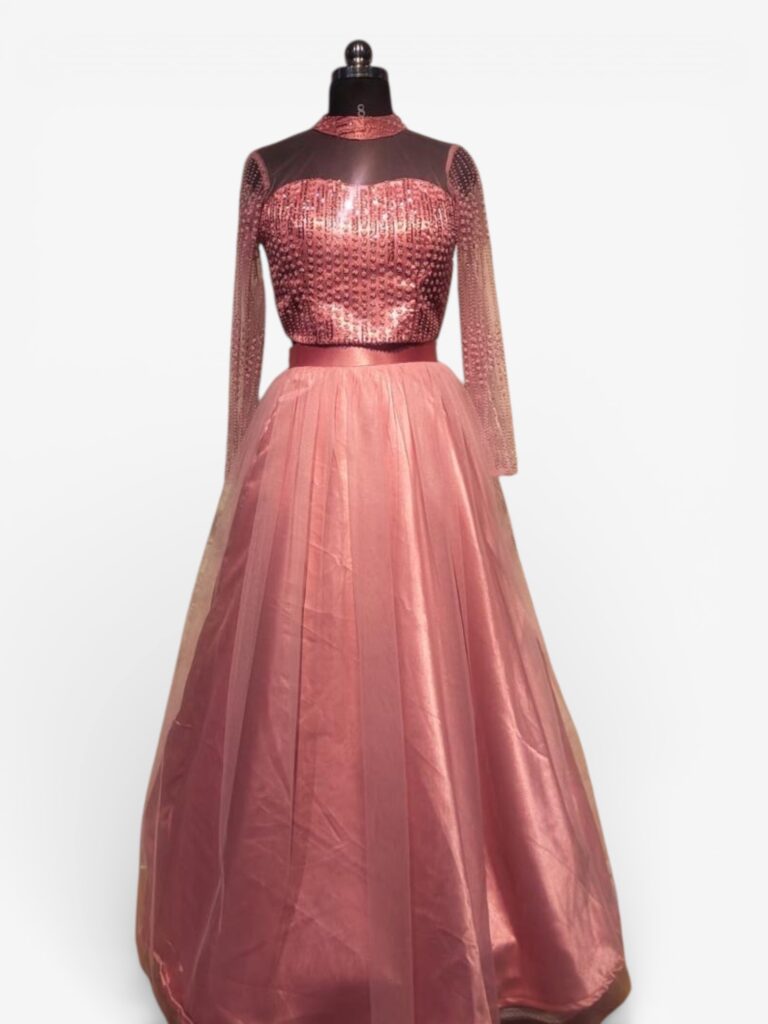 blush pink embellished lehenga set