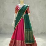 royal blue floral embroidered lehenga set