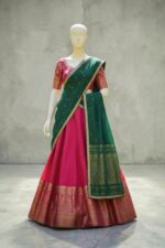 royal blue floral embroidered lehenga set