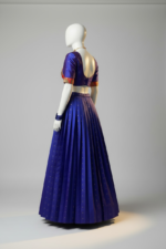royal blue embroidered lehenga set.a